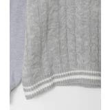 [120-160]配色ラインケーブルニットドッキングトレーナー | a.v.v【KIDS】 | 詳細画像27 