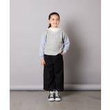 [120-160]配色ラインケーブルニットドッキングトレーナー | a.v.v【KIDS】 | 詳細画像7 