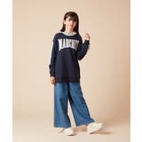 [130]オーバーシルエット配色ロゴスウェット | a.v.v【KIDS】 | 詳細画像16 