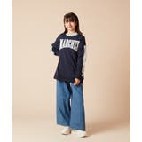 [130]オーバーシルエット配色ロゴスウェット | a.v.v【KIDS】 | 詳細画像17 