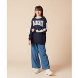 [130]オーバーシルエット配色ロゴスウェット | a.v.v【KIDS】 | 詳細画像18 