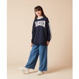 [130]オーバーシルエット配色ロゴスウェット | a.v.v【KIDS】 | 詳細画像20 