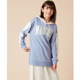 [130]オーバーシルエット配色ロゴスウェット | a.v.v【KIDS】 | 詳細画像4 