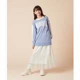 [130]オーバーシルエット配色ロゴスウェット | a.v.v【KIDS】 | 詳細画像7 