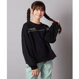 ブラック | [130]ラインスウェット | a.v.v【KIDS】