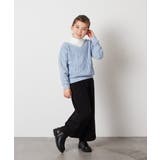 [100-130]ケーブルニットドッキングトレーナー | a.v.v【KIDS】 | 詳細画像5 