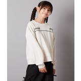 アイボリー | [140-150]ラインスウェット | a.v.v【KIDS】