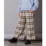 [120-130]サスペンダー付きワイドパンツ | a.v.v【KIDS】 | 詳細画像4 