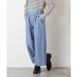 ライトブルー | [120-130]サスペンダー付きワイドパンツ | a.v.v【KIDS】