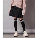 ブラック | [140-150]ベルト付きプリーツスカパン | a.v.v【KIDS】