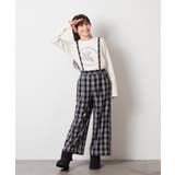 [160]サスペンダー付きワイドパンツ | a.v.v【KIDS】 | 詳細画像14 