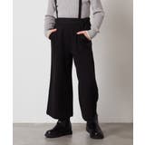 ブラック | [160]サスペンダー付きワイドパンツ | a.v.v【KIDS】