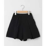 ブラック | [120-160]ふくれジャガードキュロット | a.v.v【KIDS】