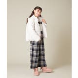 サス付きチェックワイドパンツ | a.v.v【KIDS】 | 詳細画像2 