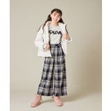 サス付きチェックワイドパンツ | a.v.v【KIDS】 | 詳細画像5 