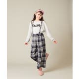 サス付きチェックワイドパンツ | a.v.v【KIDS】 | 詳細画像59 