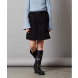 ブラック | [100-130]フロントボタンスカパン | a.v.v【KIDS】