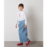 [100-130]デニムワイドパンツ | a.v.v【KIDS】 | 詳細画像27 