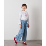 [100-130]デニムワイドパンツ | a.v.v【KIDS】 | 詳細画像28 