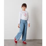 [100-130]デニムワイドパンツ | a.v.v【KIDS】 | 詳細画像29 