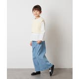 [100-130]デニムワイドパンツ | a.v.v【KIDS】 | 詳細画像39 