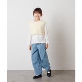 [100-130]デニムワイドパンツ | a.v.v【KIDS】 | 詳細画像41 