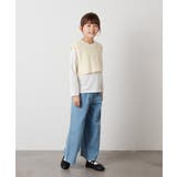 [100-130]デニムワイドパンツ | a.v.v【KIDS】 | 詳細画像42 