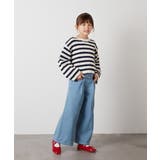 [100-130]デニムワイドパンツ | a.v.v【KIDS】 | 詳細画像45 