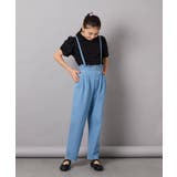 [120-130]サス付きタックテーパードデニムパンツ | a.v.v【KIDS】 | 詳細画像14 