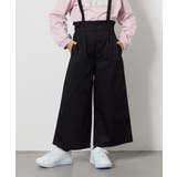 [120-130]【接触冷感】サス付きワイドパンツ | a.v.v【KIDS】 | 詳細画像1 