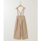 ベージュ | [120-130]【接触冷感】サス付きワイドパンツ | a.v.v【KIDS】