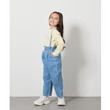 [140-150]サス付きタックテーパードデニムパンツ | a.v.v【KIDS】 | 詳細画像18 