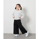 [140-150]【接触冷感】サス付きワイドパンツ | a.v.v【KIDS】 | 詳細画像34 