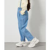 [160]サス付きタックテーパードデニムパンツ | a.v.v【KIDS】 | 詳細画像12 