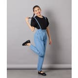 [160]サス付きタックテーパードデニムパンツ | a.v.v【KIDS】 | 詳細画像31 