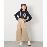 [160]【接触冷感】サス付きワイドパンツ | a.v.v【KIDS】 | 詳細画像12 