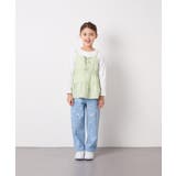 [120-160]【選べるデザイン】デザインワイドストレートデニム | a.v.v【KIDS】 | 詳細画像10 