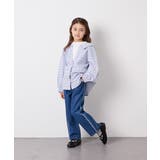 [120-160]【選べるデザイン】デザインワイドストレートデニム | a.v.v【KIDS】 | 詳細画像26 