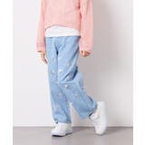 [120-160]【選べるデザイン】デザインワイドストレートデニム | a.v.v【KIDS】 | 詳細画像3 