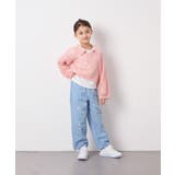 [120-160]【選べるデザイン】デザインワイドストレートデニム | a.v.v【KIDS】 | 詳細画像5 