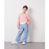 [120-160]【選べるデザイン】デザインワイドストレートデニム | a.v.v【KIDS】 | 詳細画像7 