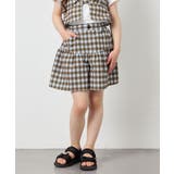 [120-160][ママとお揃いコーデが叶う]ギャザーキュロット | a.v.v【KIDS】 | 詳細画像1 