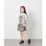 [120-160][ママとお揃いコーデが叶う]ギャザーキュロット | a.v.v【KIDS】 | 詳細画像12 