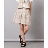 ベージュ | [120-160][ママとお揃いコーデが叶う]ギャザーキュロット | a.v.v【KIDS】