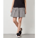 ブラック | [120-160][ママとお揃いコーデが叶う]ギャザーキュロット | a.v.v【KIDS】