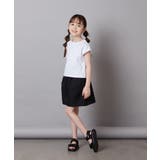 [100-130]【セットアップ対応】麻調タックキュロットパンツ | a.v.v【KIDS】 | 詳細画像11 