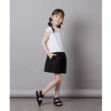 [100-130]【セットアップ対応】麻調タックキュロットパンツ | a.v.v【KIDS】 | 詳細画像12 