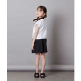 [100-130]【セットアップ対応】麻調タックキュロットパンツ | a.v.v【KIDS】 | 詳細画像14 