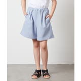 [100-130]【セットアップ対応】麻調タックキュロットパンツ | a.v.v【KIDS】 | 詳細画像20 