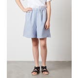 [100-130]【セットアップ対応】麻調タックキュロットパンツ | a.v.v【KIDS】 | 詳細画像22 